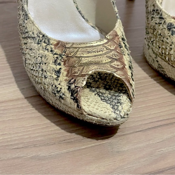Vintage Dior | Ombre Python Platform High Heels - Picture 5 of 10